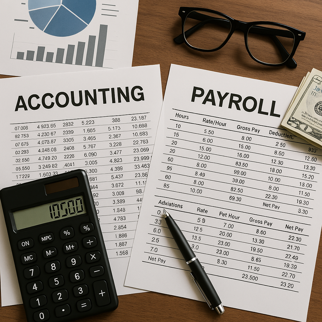 Professional financial documents and accounting tools